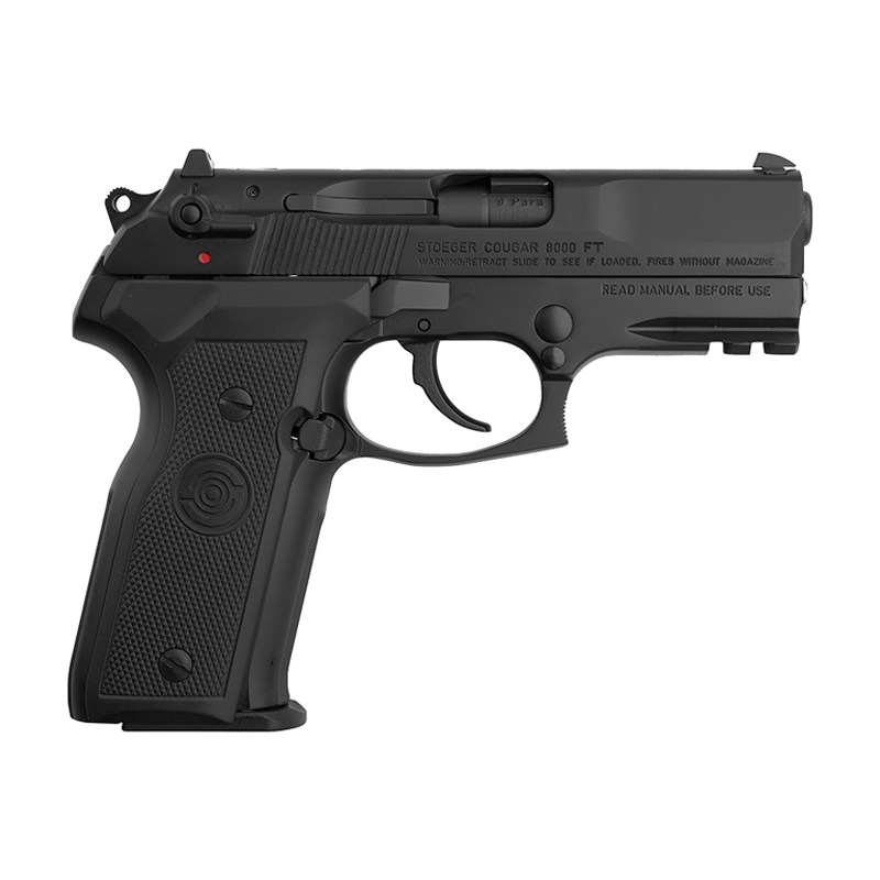 Stoeger Cougar 8000 F Pistol with ergonomic grip and matte black finish